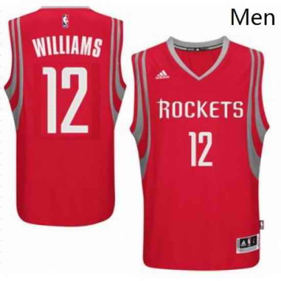 Mens Houston Rockets 12 Lou Williams adidas Red Swingman climacool Jersey